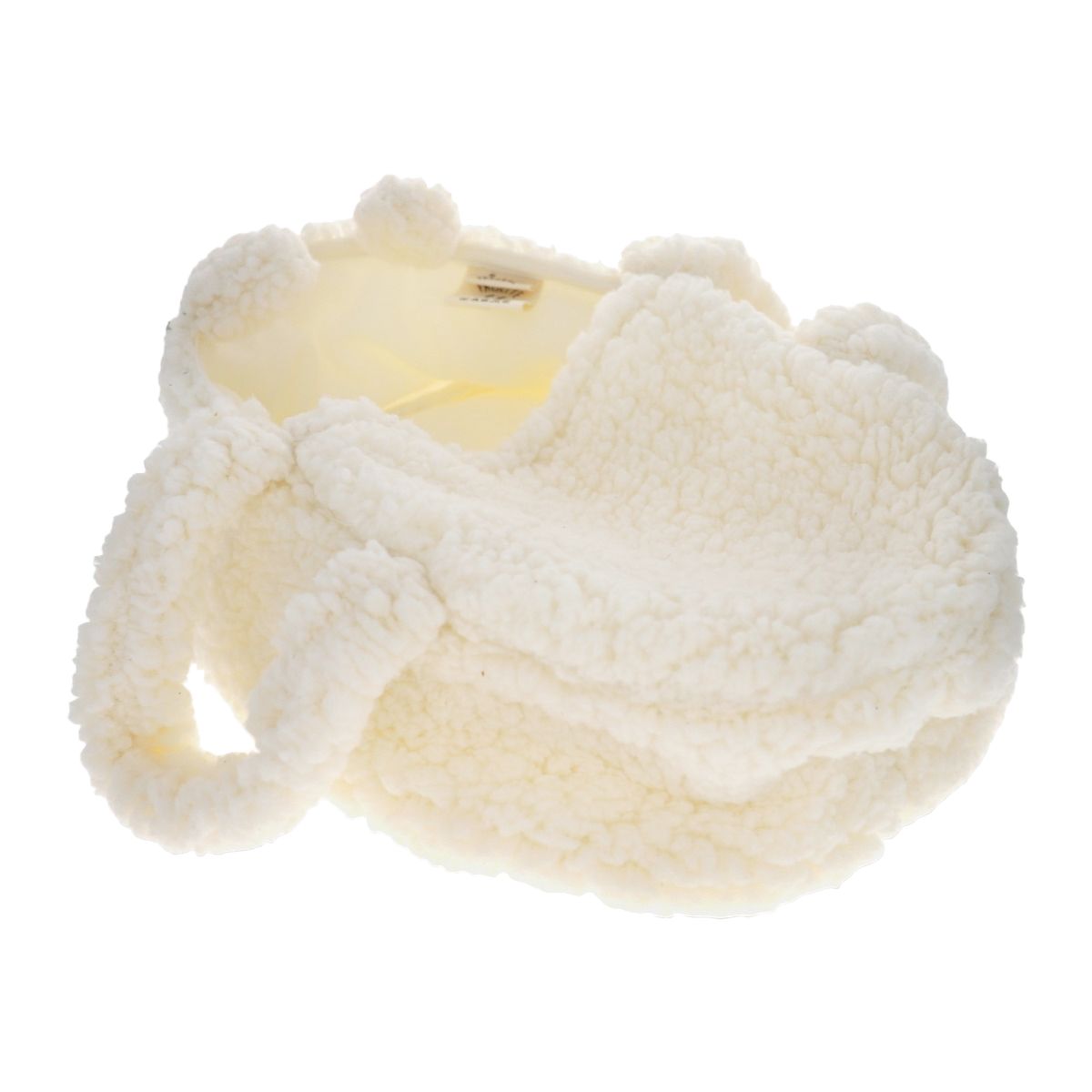 Couffin poupée sherpa blanc - Doux comme un agneau Frisette