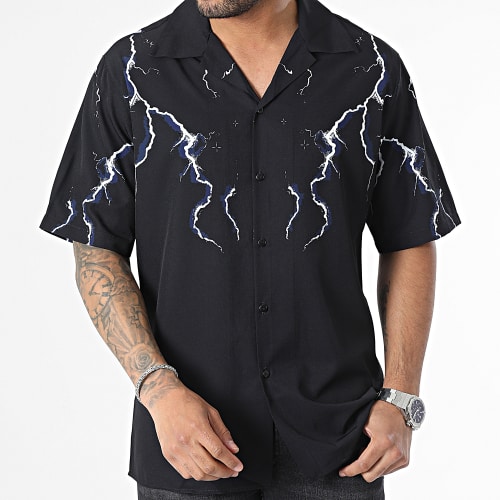 Chemise Manches Courtes Noir