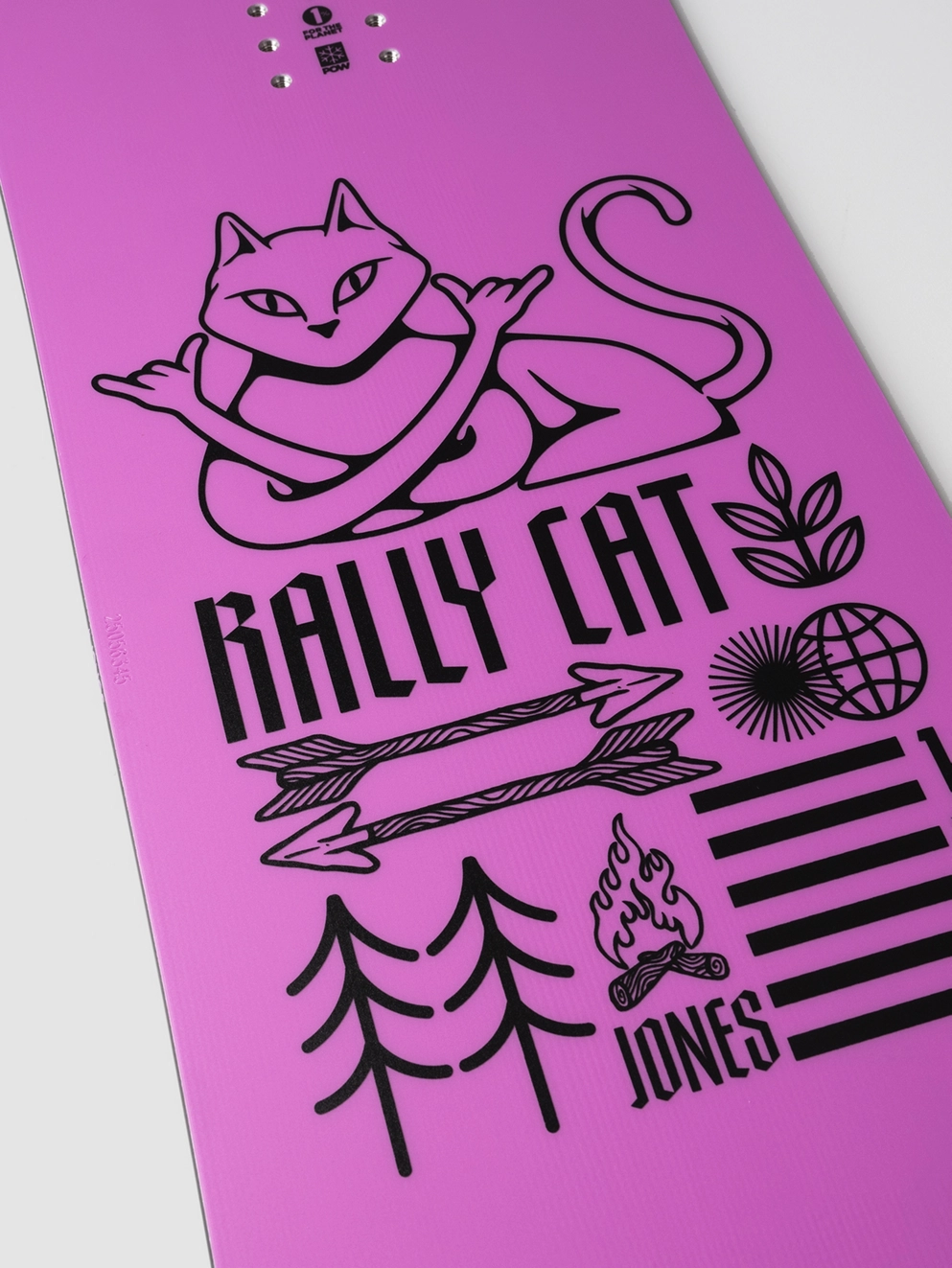 Jones Snowboards Rally Cat 2025 Snowboard white