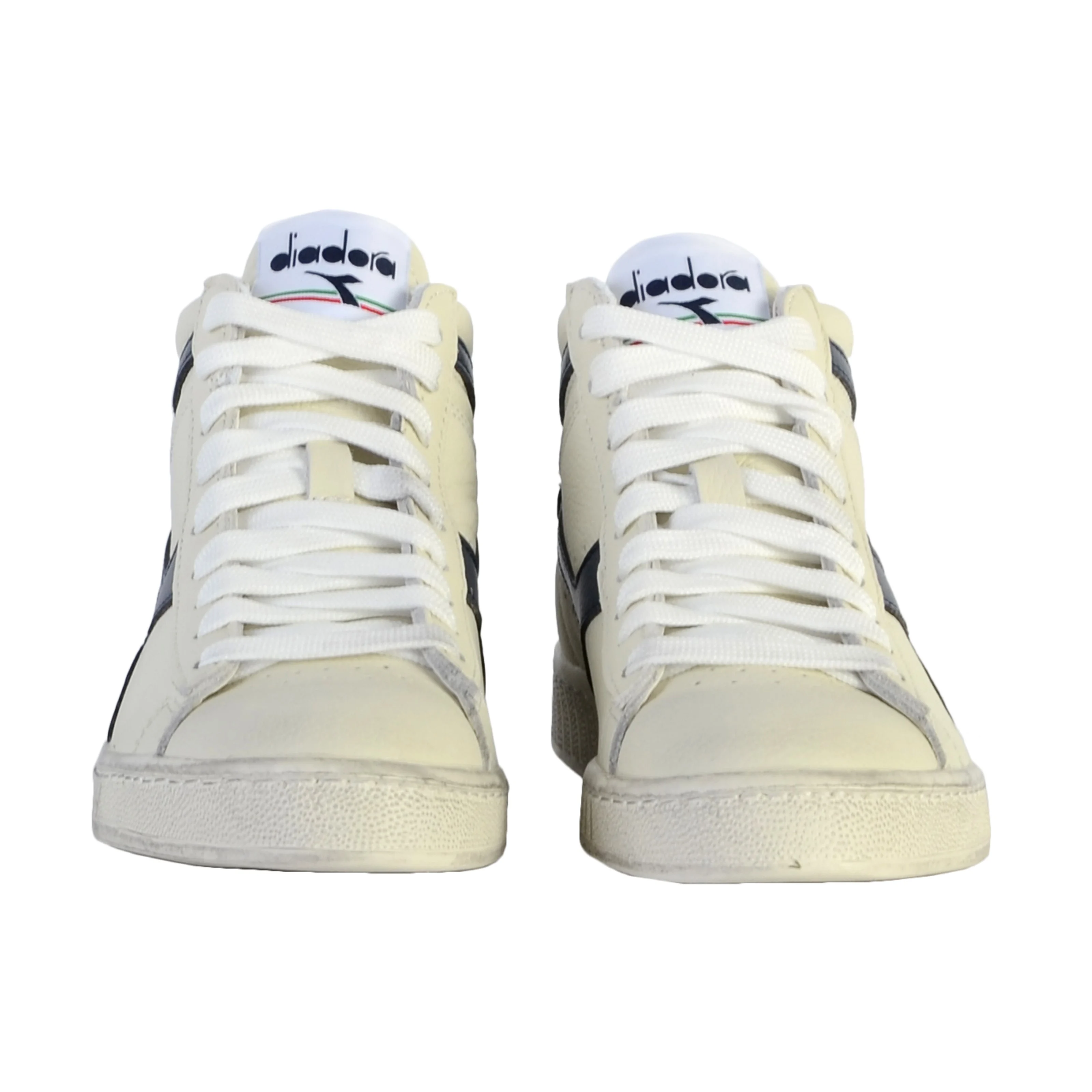 Basket à lacets cuirgame l high waxed | Blanc