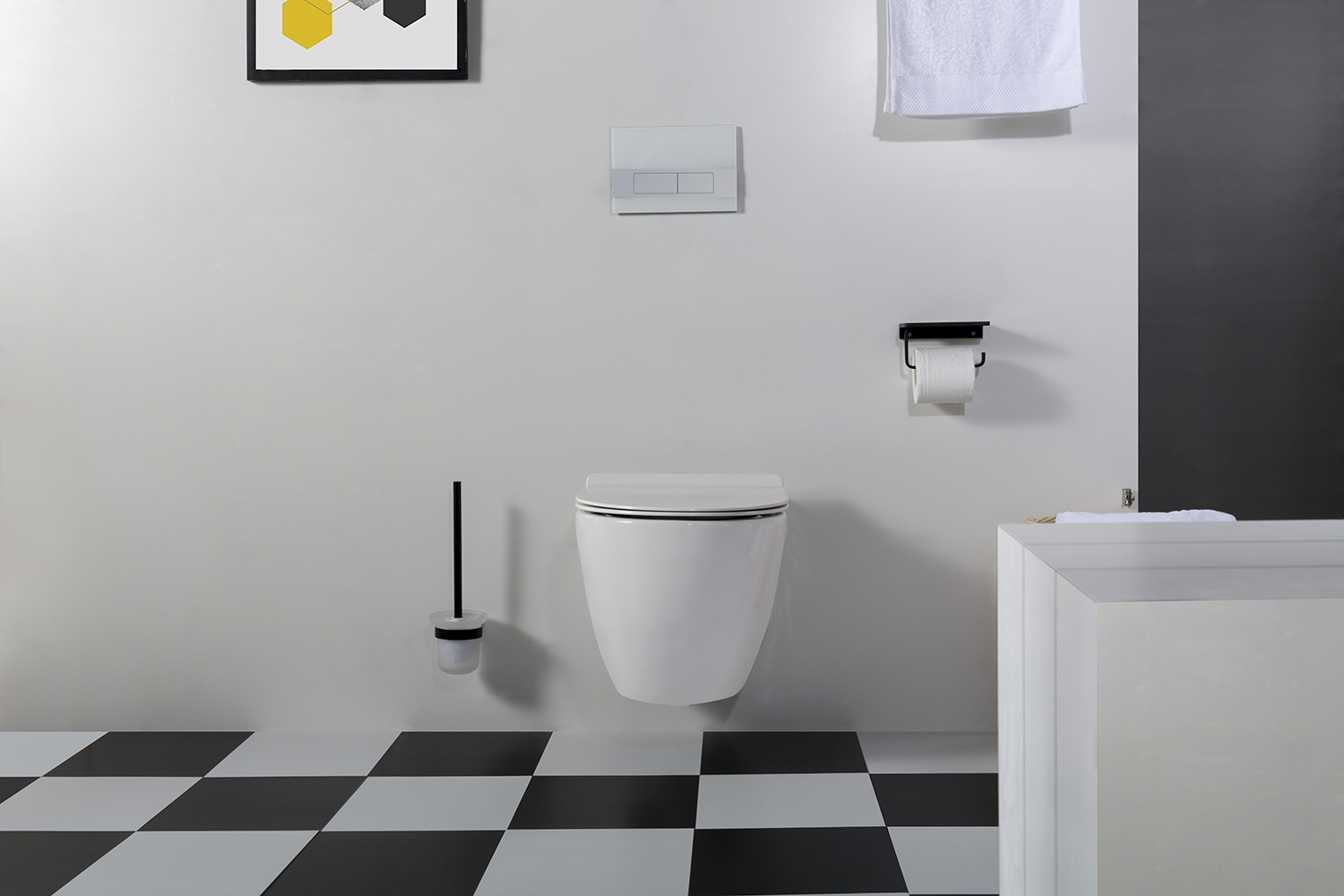 Geberit UP720 toiletset met Saniclear Jama Compact randloos toilet incl softclose zitting