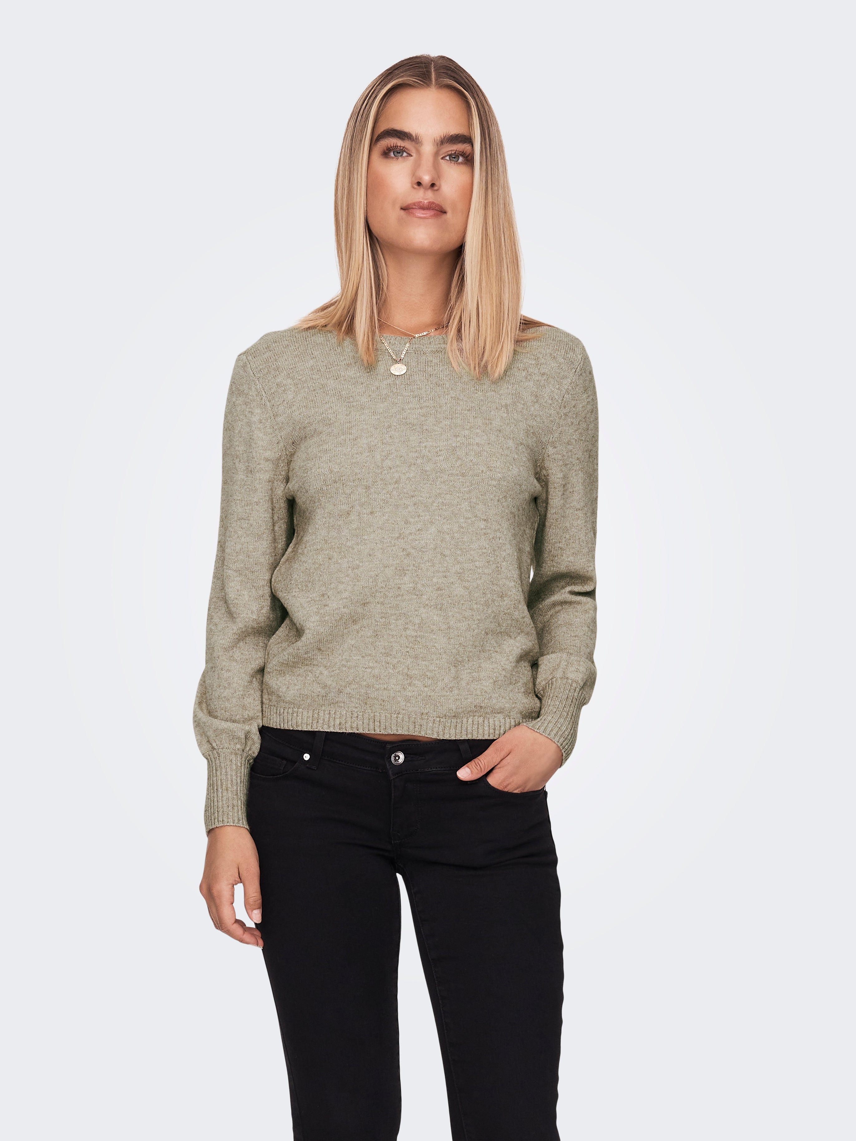ONLLEVA Strickjacke Beige