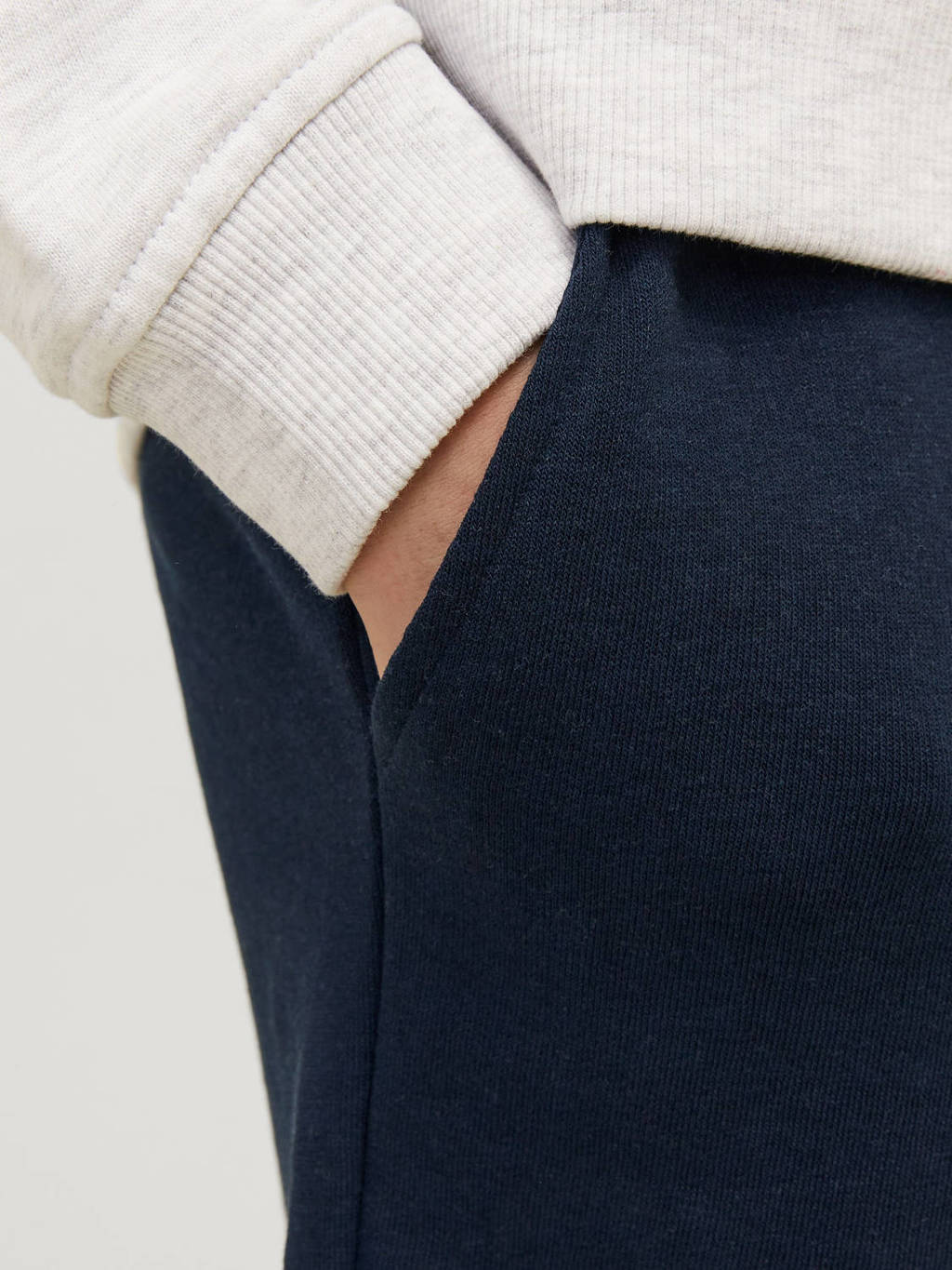 JACK & JONES sweatshort JPSTLOGO met logo donkerblauw