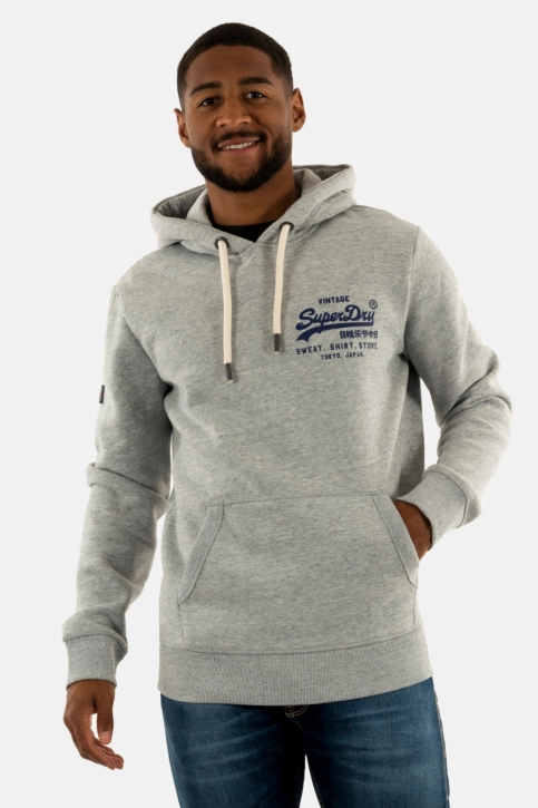 Sweat superdry classic vl graphic zuc athletic grey marl