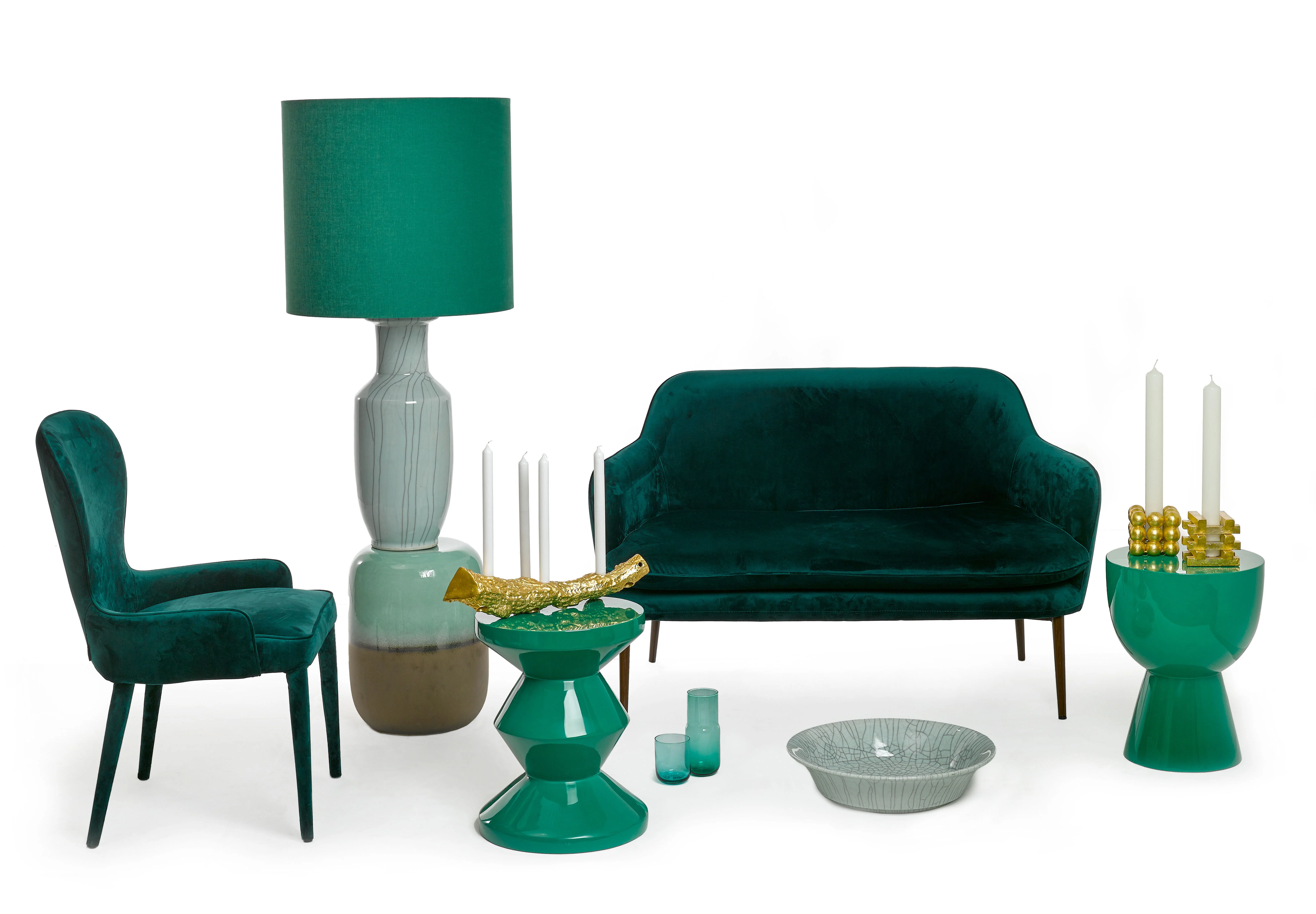 ZIG ZAG - Table d'appoint | Vert