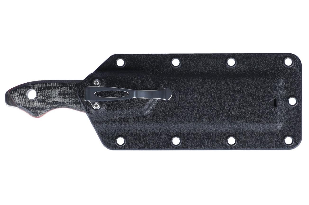 CRKT Razel 4037 Red G10, Black Micarta vaststaand mes, Jon Graham design