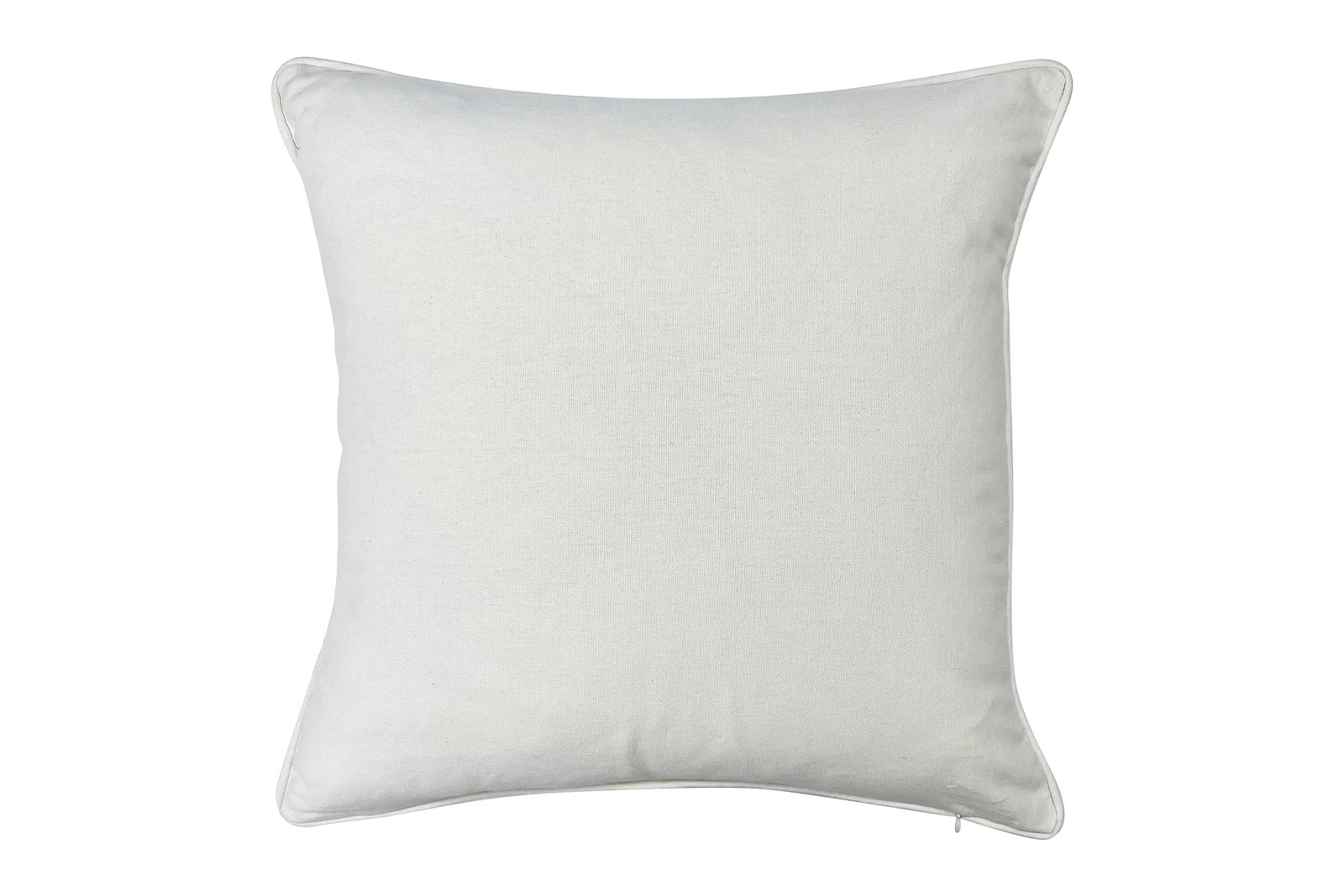 Natalie pute Offwhite med print og broderi 50x50 cm