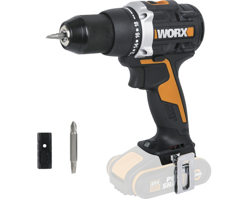 WORX Nitro 20V 60Nm WX102.9 accuboormachine/schroevendraaier, borstelloze motor + GRATIS bonusartikel: 20V accu WA3644 (4,0Ah)