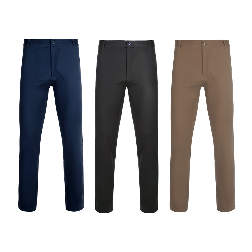 Velilla 36118 - Pantalon chino stretch unisexe (260g/m²), en coton (98%) et élasthanne (2%)