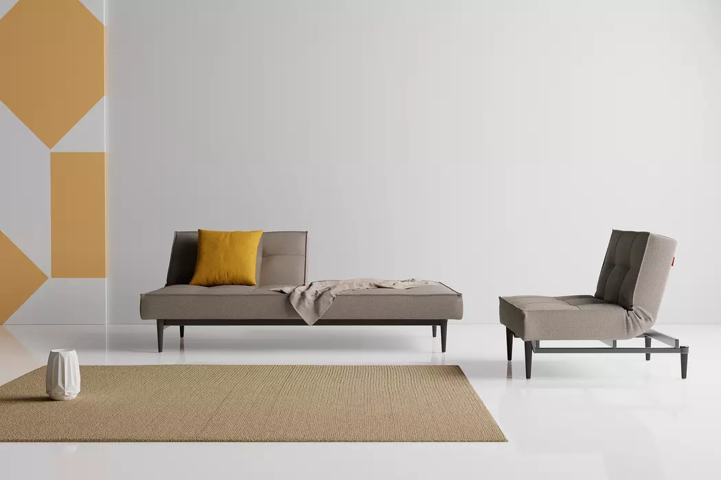 Schlafsofa Splitback Styletto schwarz