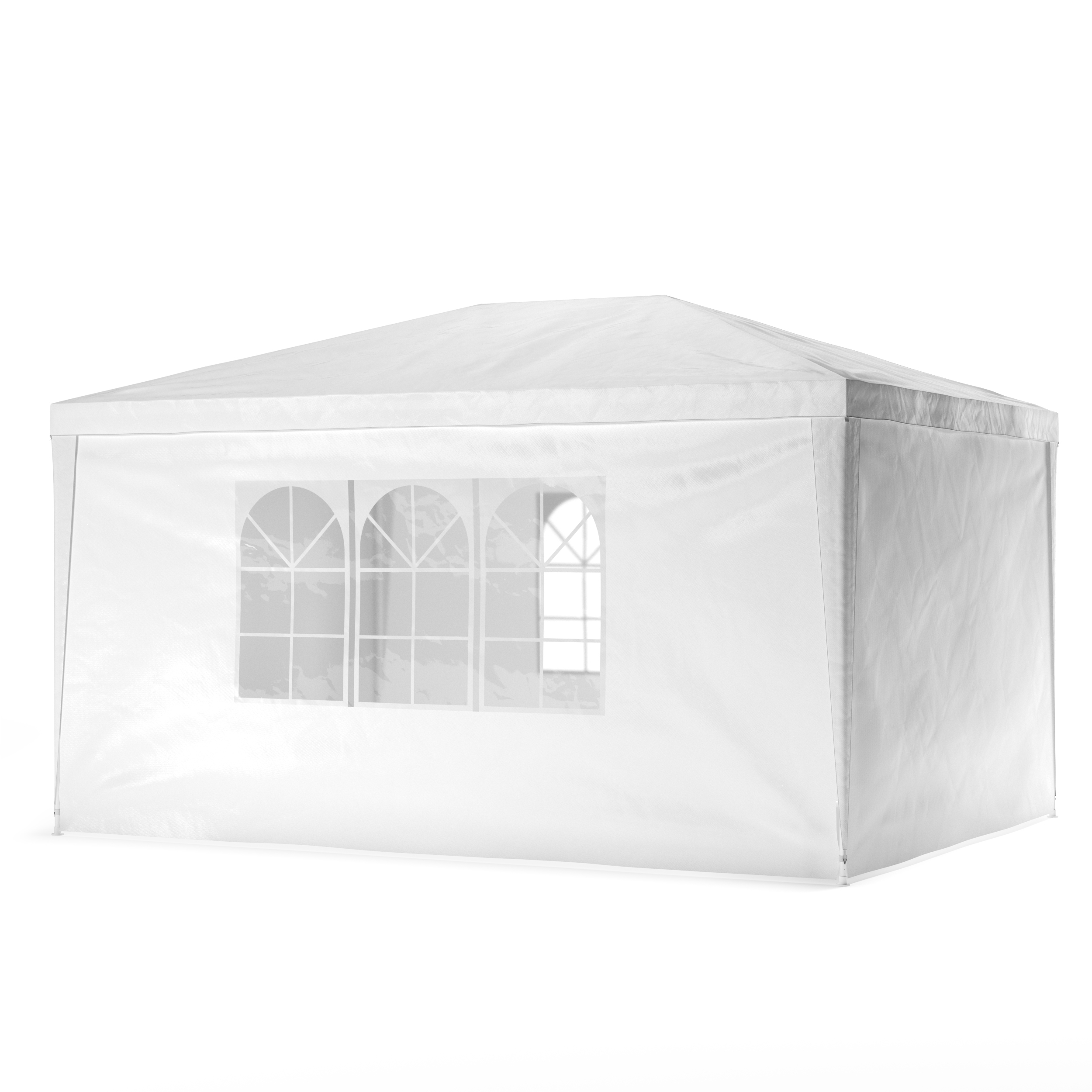 Pavillon NELLE 4 x 3 m weiss inkl. 4 Seitenwände
