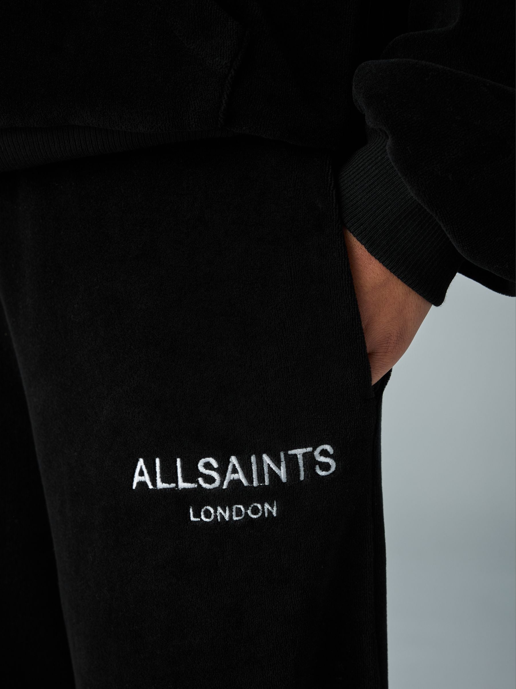 smALLSAINTS Velour Hoodie and Wide Leg Jogger Set