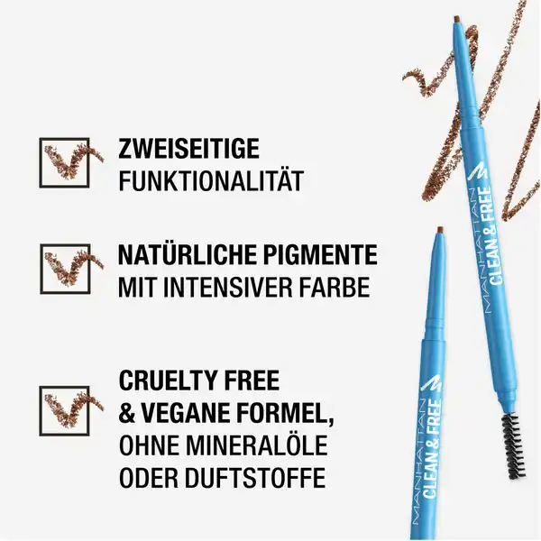 Clean & Free Brow Definer 004 Caramel