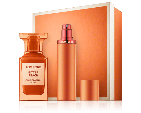 Tom Ford Bitter Peach Set mit Travel EdP Spray Refillable 50ml-10ml