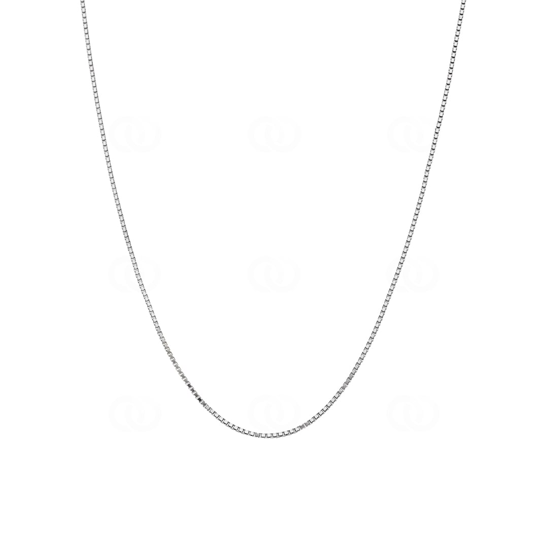 Venezianerkette diamantiert 750/18 K Weissgold 1.0mm