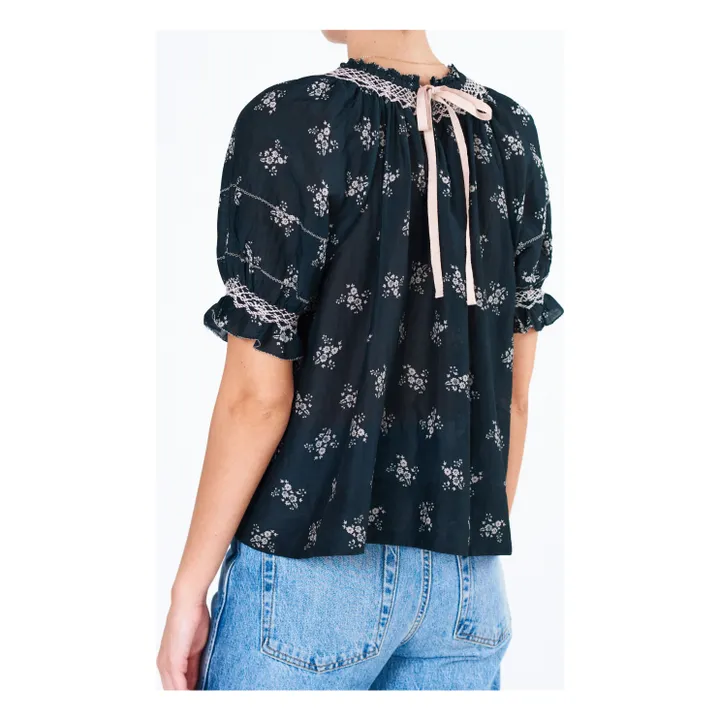 M.A.B.E. Blouse Imprimé Vivi | Noir