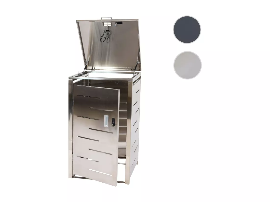 Cache-poubelle MCW-E83 (1), Acier inoxydable 23kg