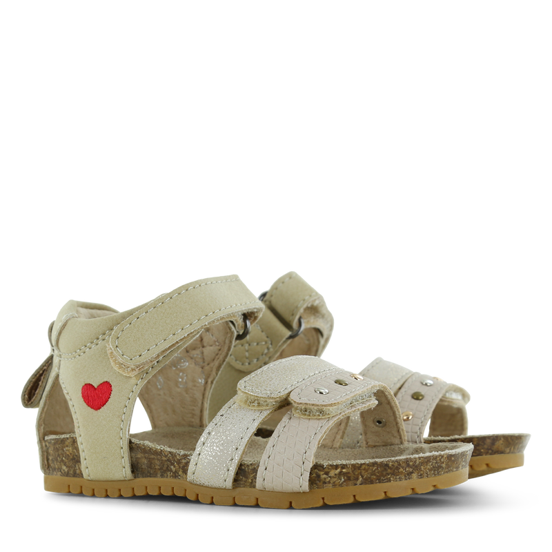 Shoesme taupe Sandale mit Herz