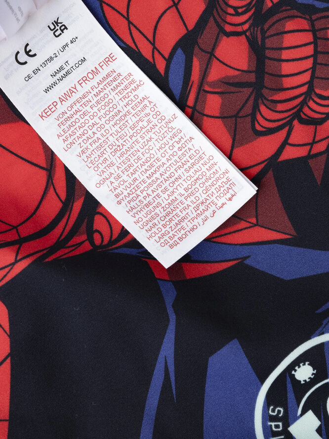 Name It NMMMOTH SPIDERMAN LS UV SUIT MAR Blå