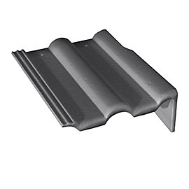 Tuile de rive universelle droite Double romane ardoise