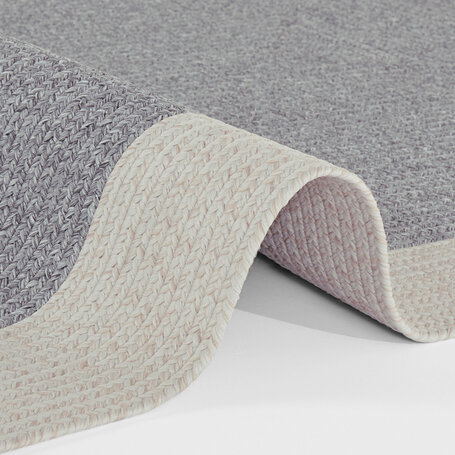 Jute Vloerkleed Braids - Grijs/Creme