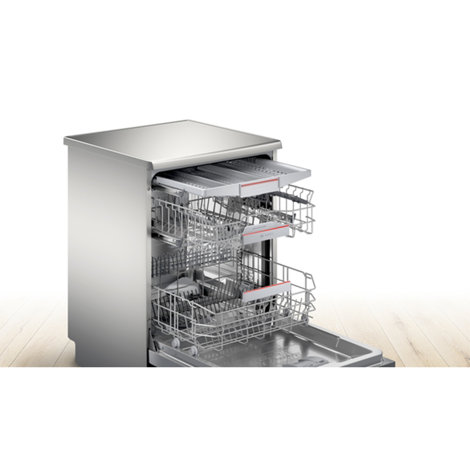 BOSCH Stand-Geschirrspüler SMS6TCI00E - Edelstahl - Home-Connect - 60 cm - A