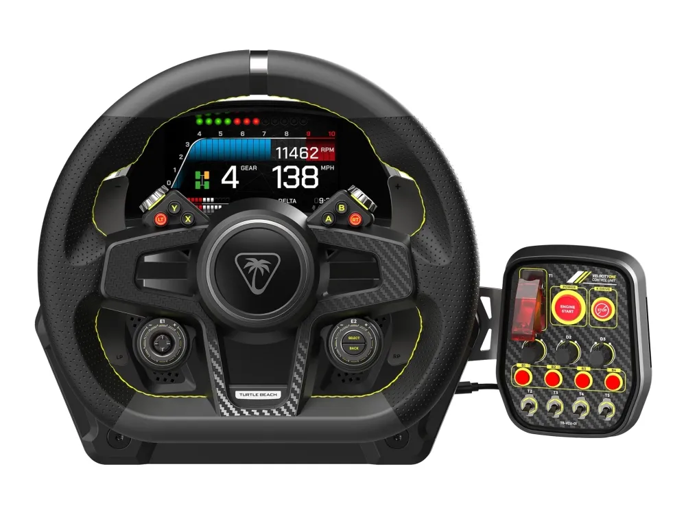 Turtle Beach VelocityOne Race - Rat og pedalsæt - kablet - for PC, Microsoft Xbox One, Microsoft Xbox Series S, Microsoft Xbox Series X