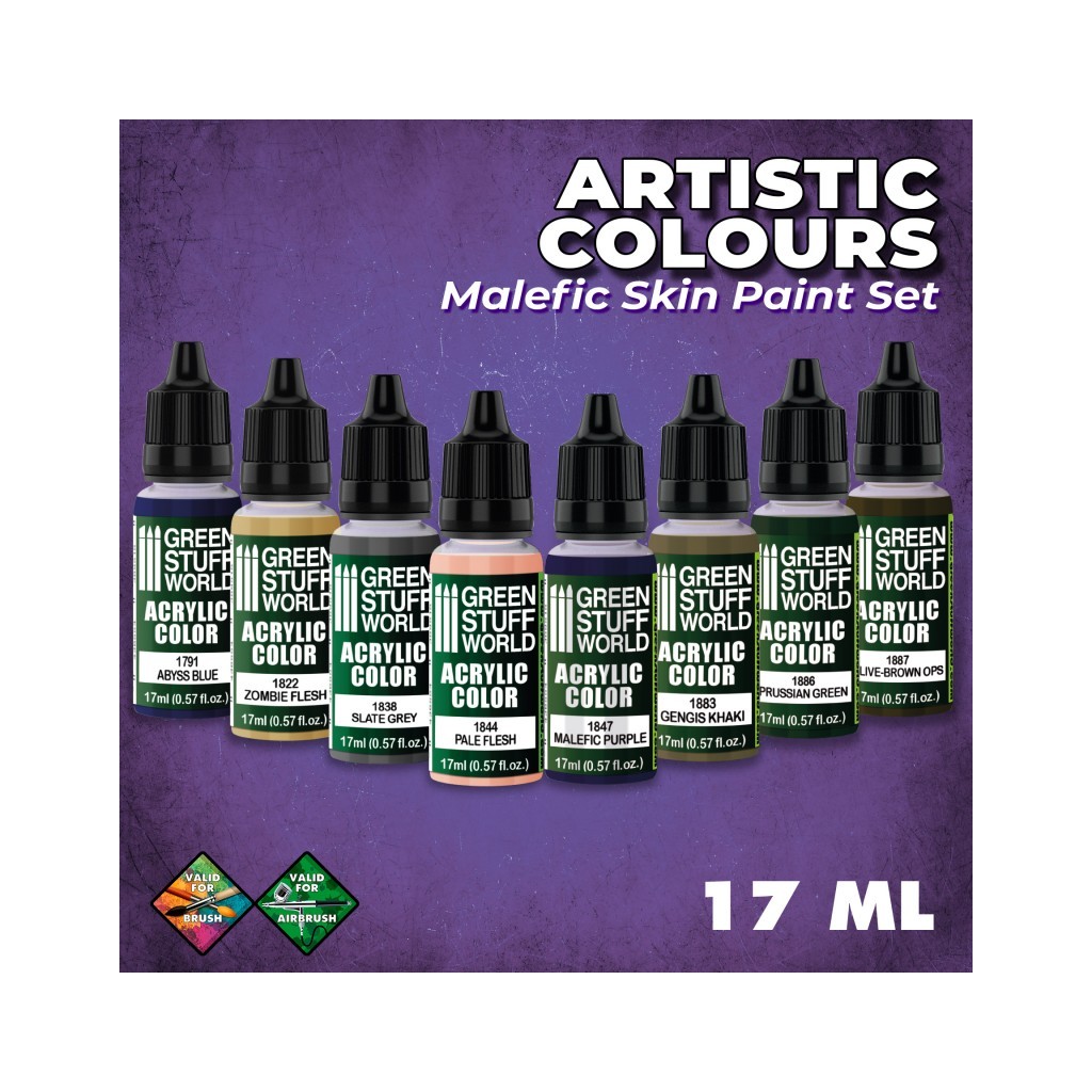 Set de Peintures Acryliques - Peau Maléfique
