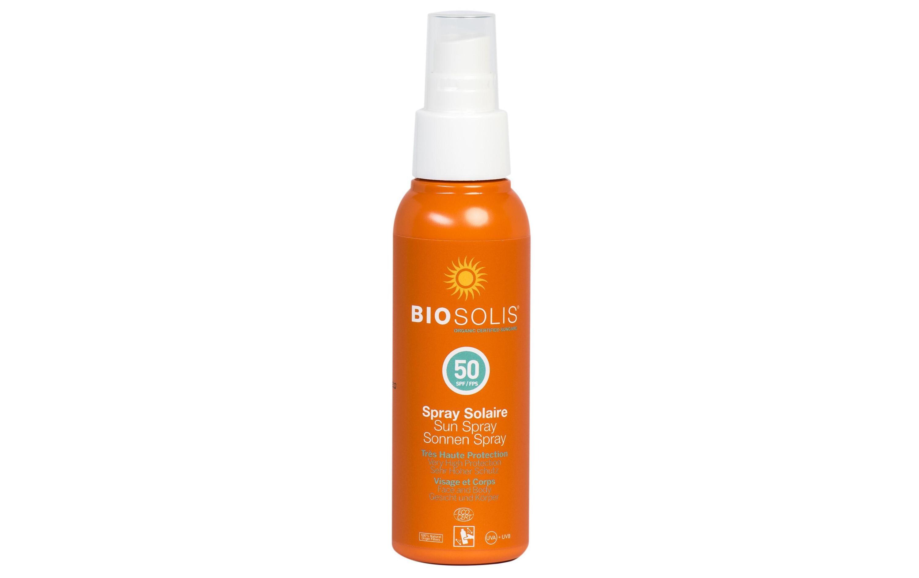 Sonnenspray LSF 50 100 mlWasserfeste und natürliche Sonnencrème ohne Zinkoxid