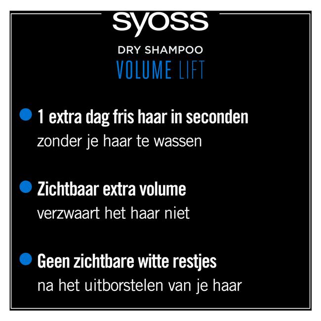 Syoss Volume Lift Droogshampoo 200 ML