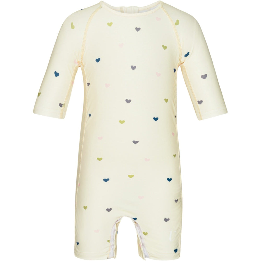 Køb Vanilla COPENHAGEN Milk Hearts UV Baby Badeheldragt