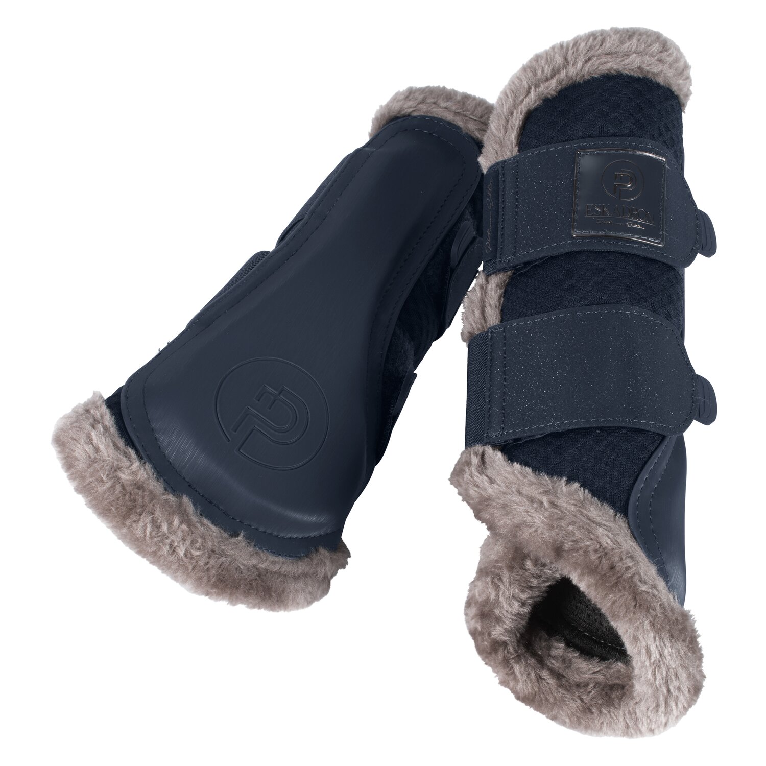 ESKADRON Platinum Gamaschen Mesh Faux Fur  - atlantic blue