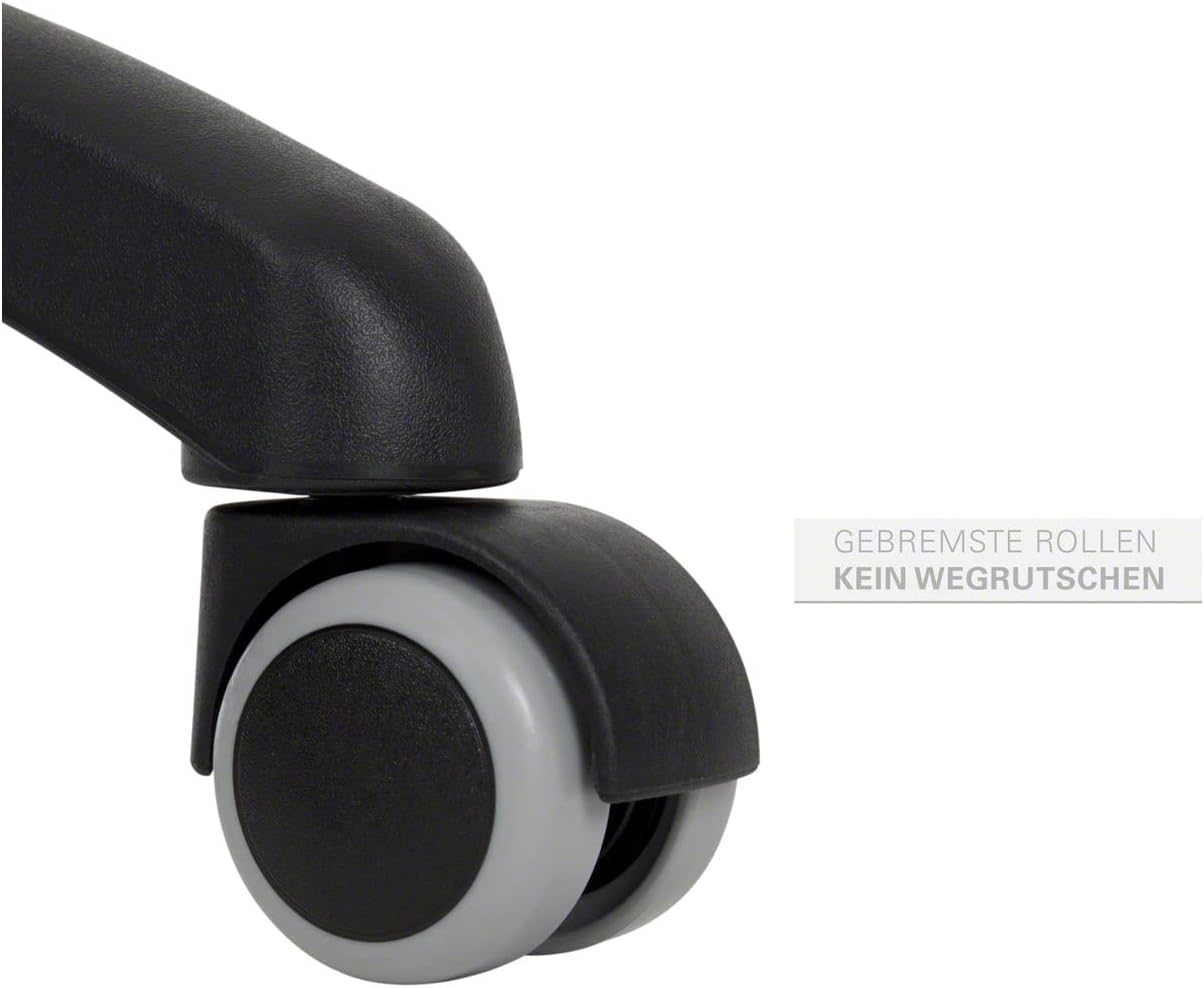 Sport-Tec Sattelhocker Standard mit Polster und Rollen, Rollhocker, Arbeitshocker