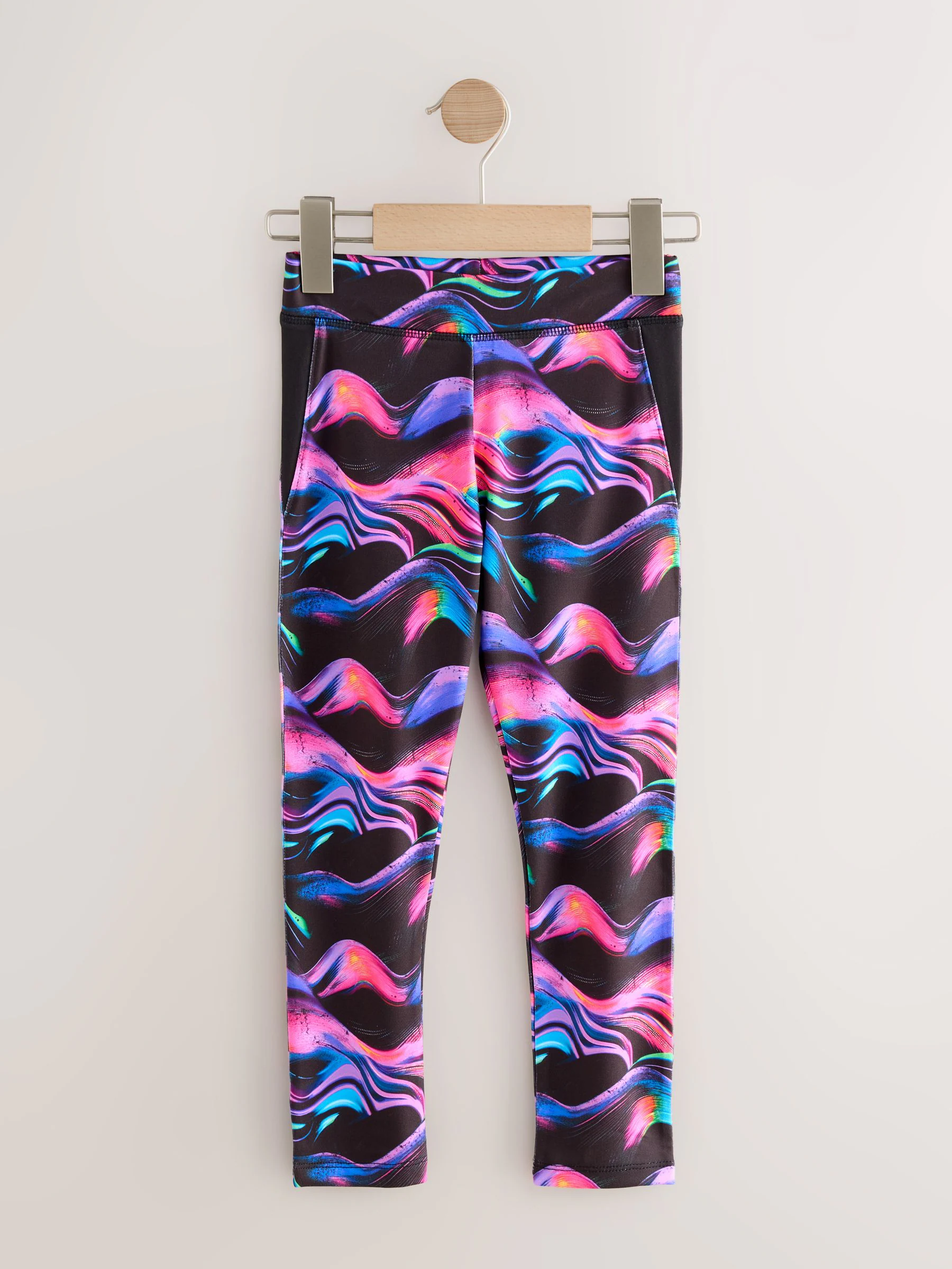Zwart Multi Wave - Sportlegging (3-16 jr)