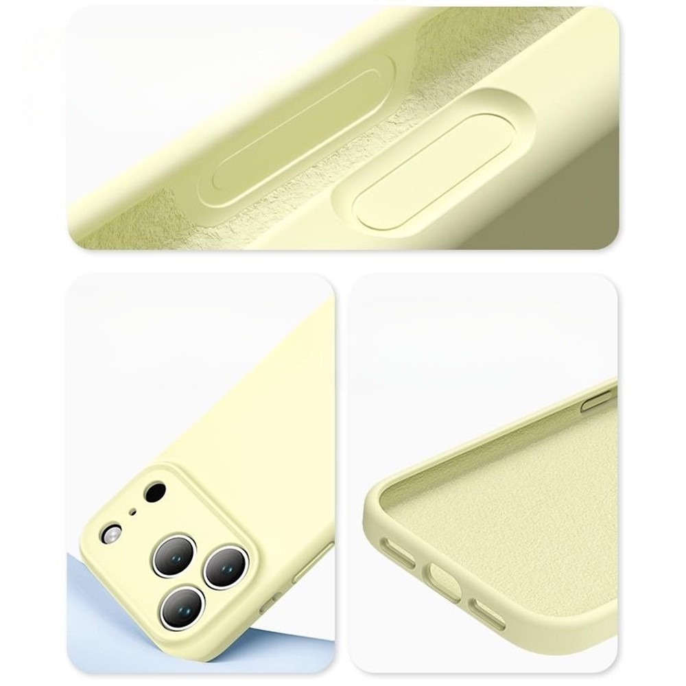 iPhone 17 Pro Max Silikon Case Hülle mit Kameraschutz - Grau