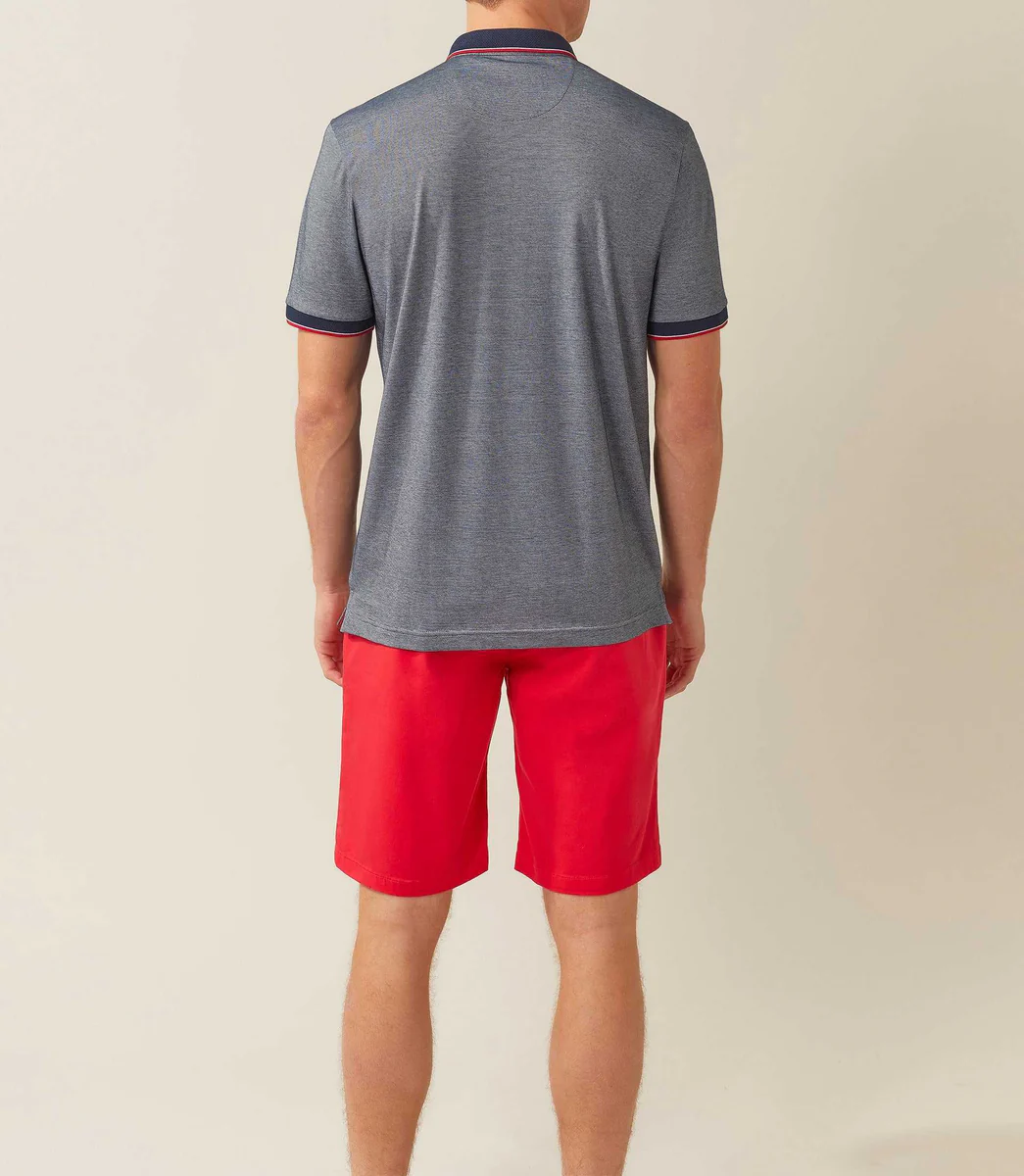 Polo jersey marine 