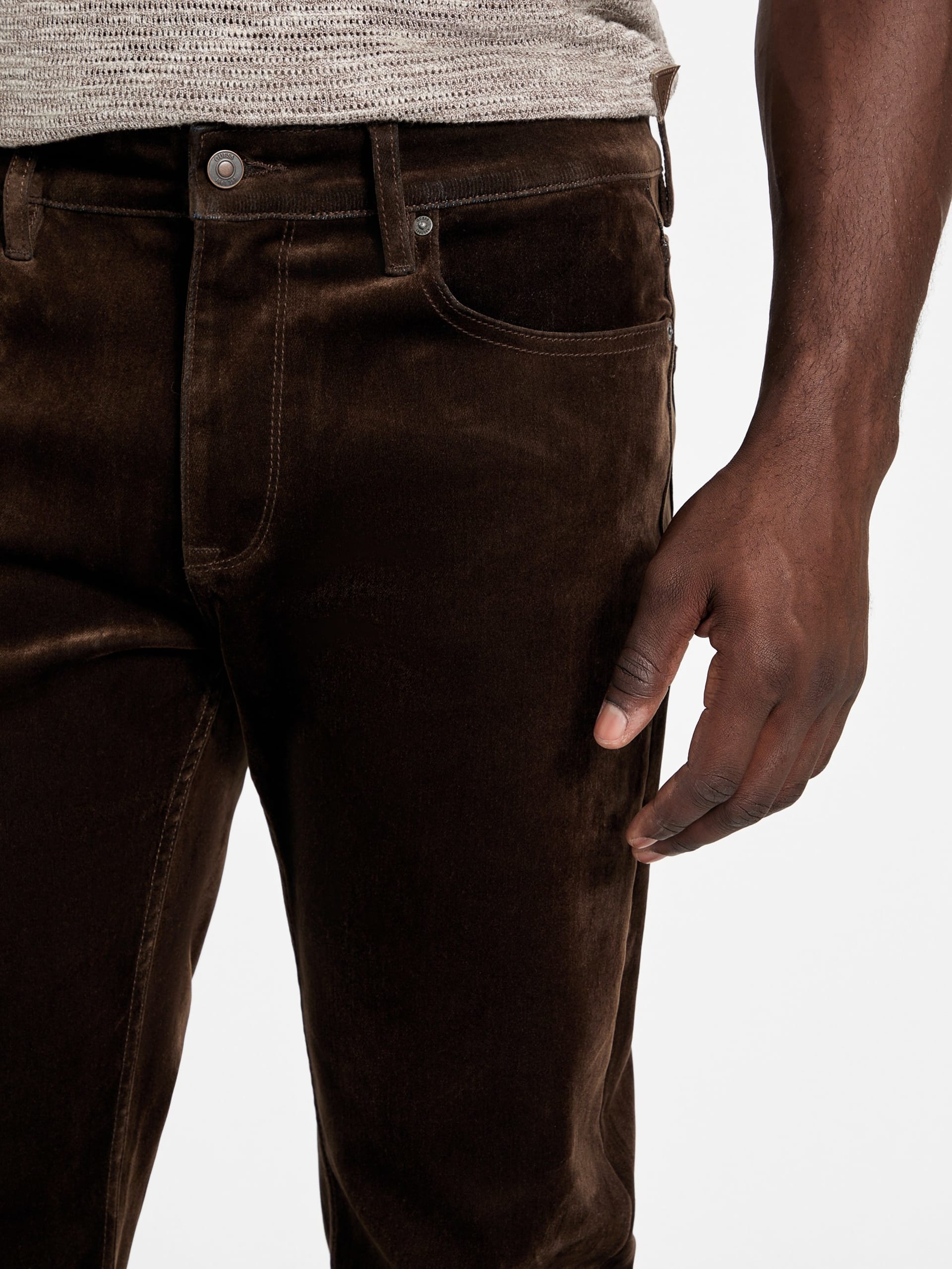 Calça jeans reta Mason de corte regular