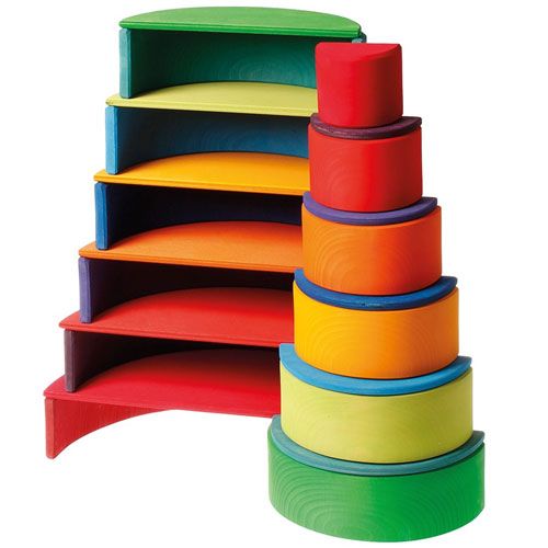 Grimm's halfronde schijven regenboog 11st