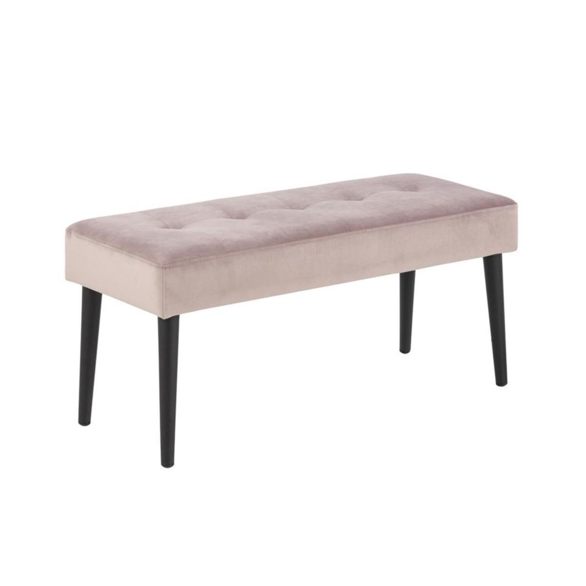 Benk GLORY 38x95xH45cm, støvete rose