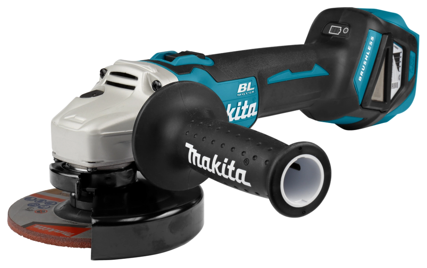 Makita DGA511ZJ 18V Li-Ion accu haakse slijper body in Mbox - 125mm - koolborstelloos