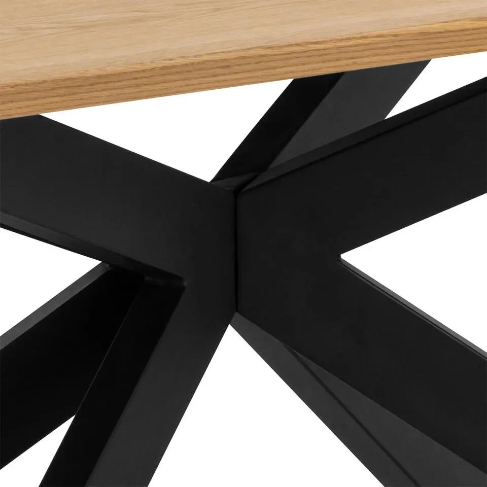 Eettafel Naturel Eikenhout - 200x100x75cm - 6-8 personen - Dain