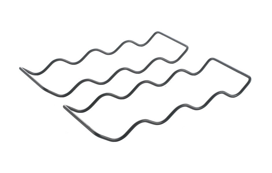 metaltex Flaschenregal Wave20 Lava schwarz 32x2,8x11 cm