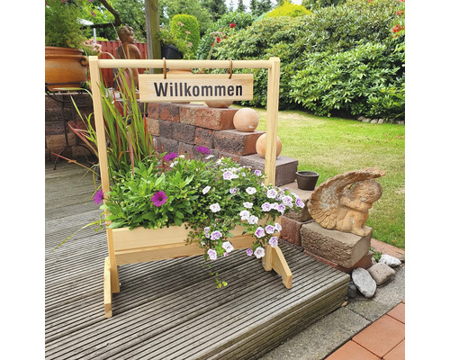 Houten bloemenbak 