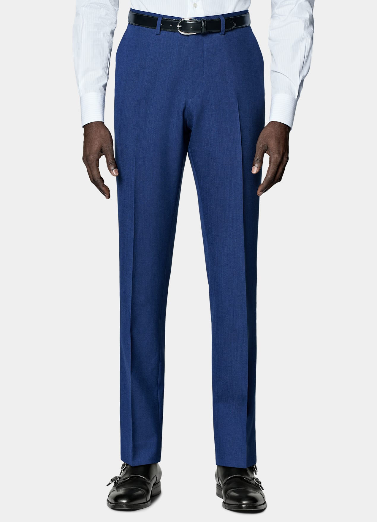 Costume Perennial Havana coupe Tailored bleu moyen