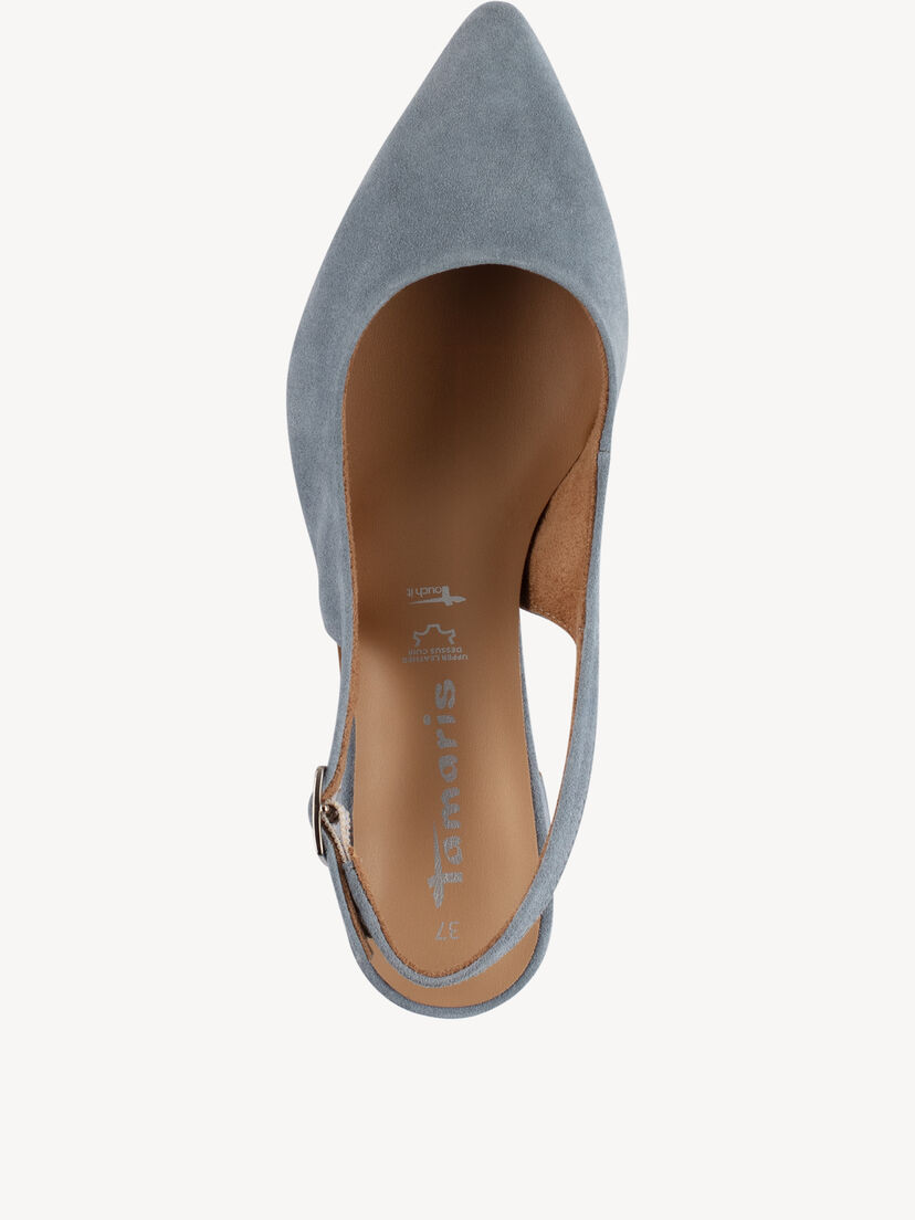 Leren Slingpumps - blauw