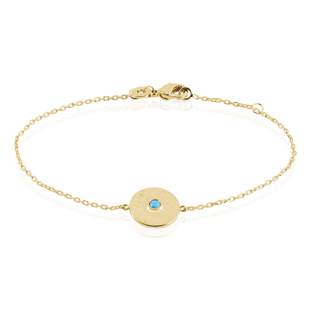 Bracelet Plaqué Or Jaune Zoila Pierre De Synthese