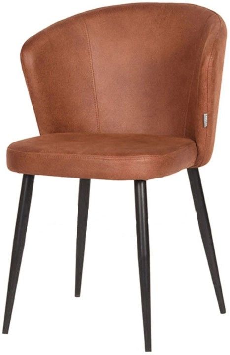 Eetkamerstoel Cognac UK-30.166 Wave B58 x D60 x H85 cm