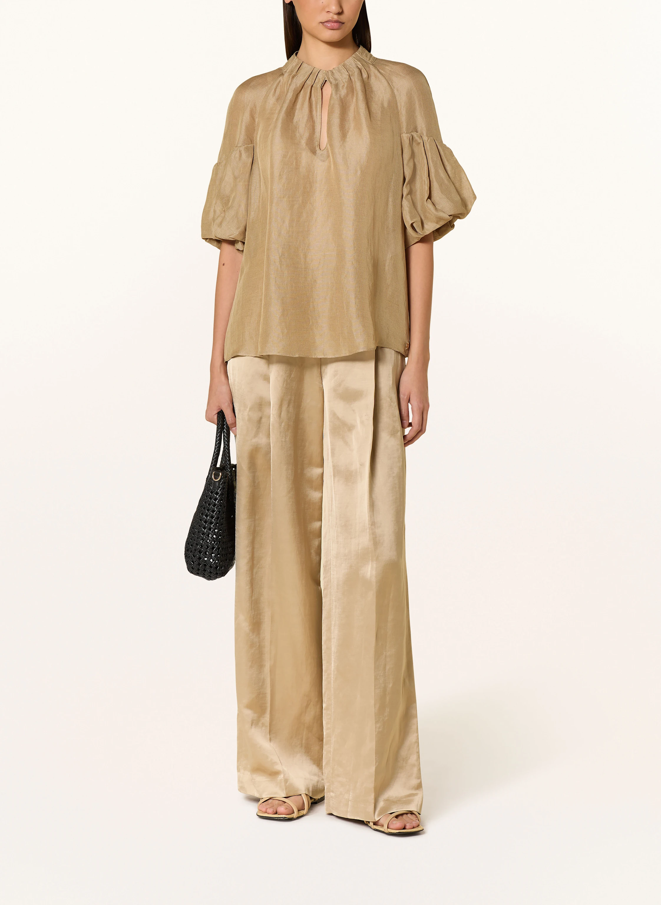 MARC CAIN Blusenshirt mit Leinen