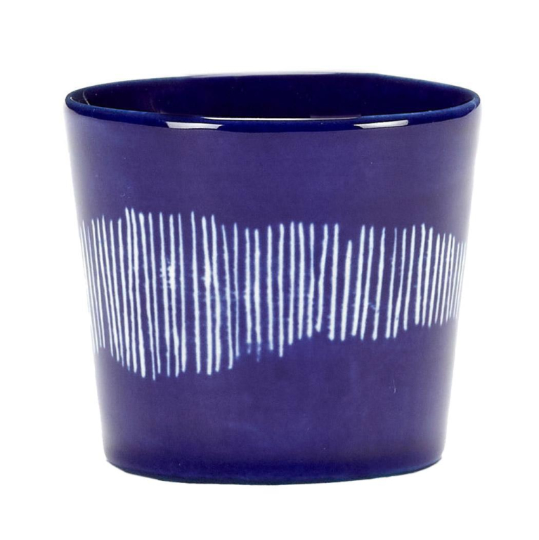 Serax Feast by Ottolenghi mok 15cl set van 4 Azure/Red Stripes