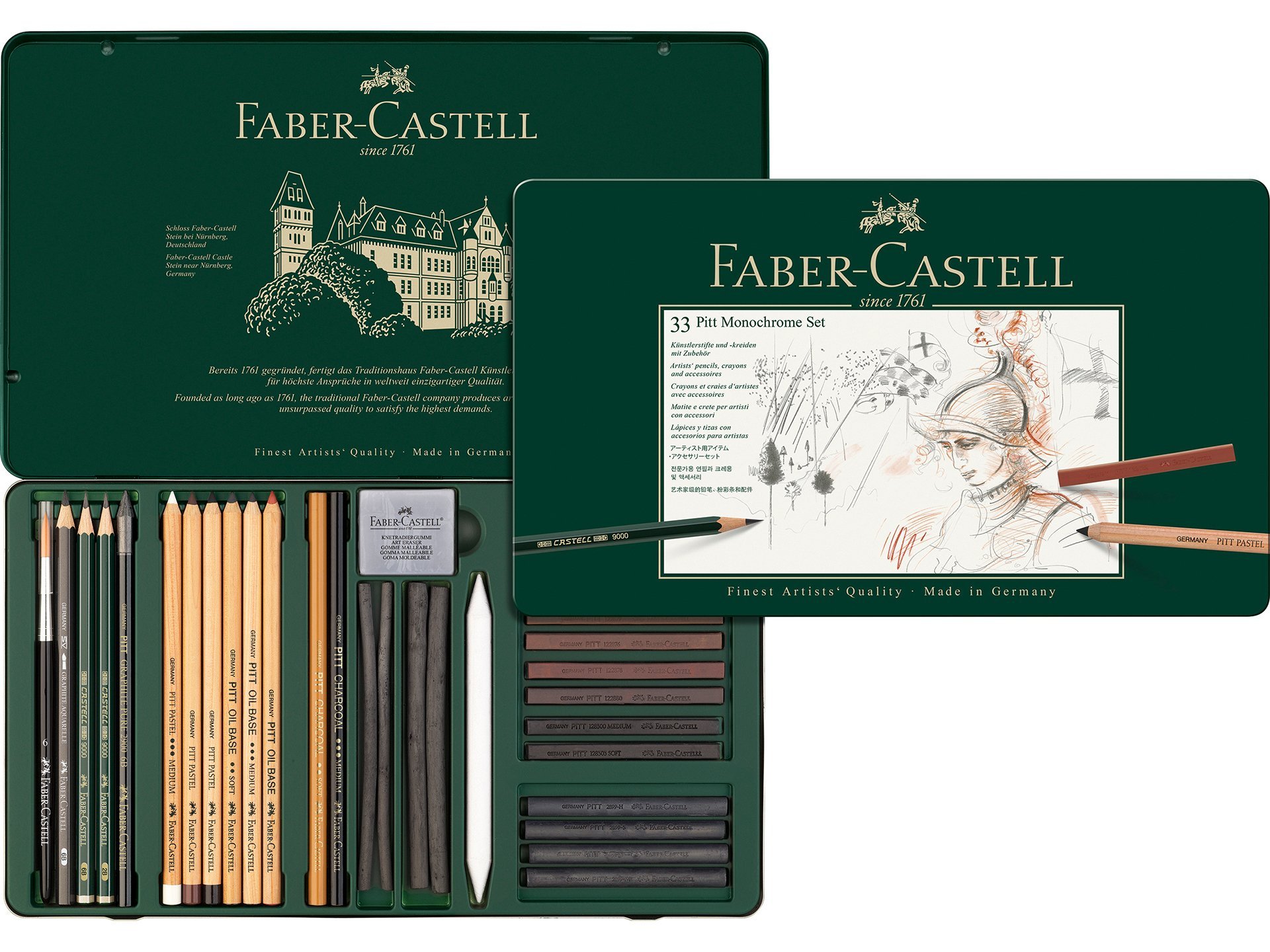 Faber-Castell Pitt Monochrome, 33er-Set